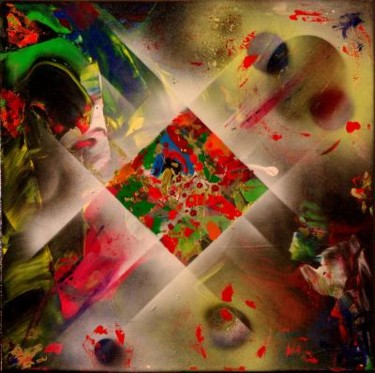 Peinture intitulée "Galaxie 4" par Joel Jambou, Œuvre d'art originale, Huile