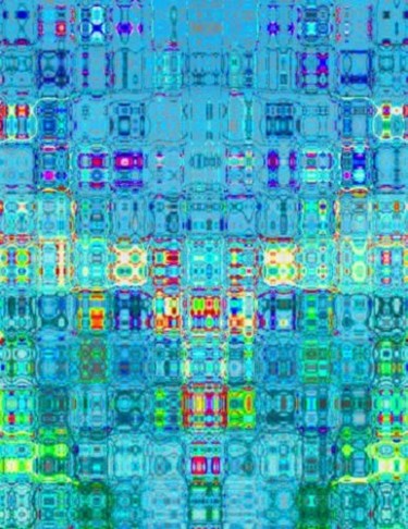 Digital Arts titled "blueish circuits" by Chris Lee, Original Artwork
