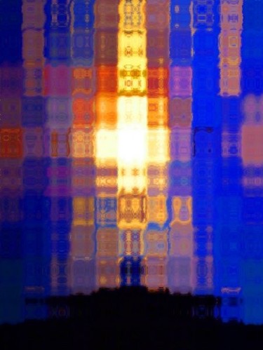 Digital Arts titled "shiny cross shape" by Chris Lee, Original Artwork
