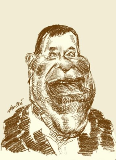 Peinture intitulée "Jerry Lewis" par Bertrand Daullé, Œuvre d'art originale, Autre
