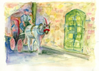 Painting titled "Il - karozzin" by Mikemonte, Original Artwork