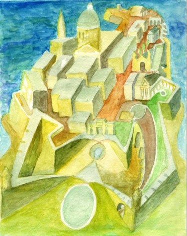 Painting titled "il - belt" by Mikemonte, Original Artwork