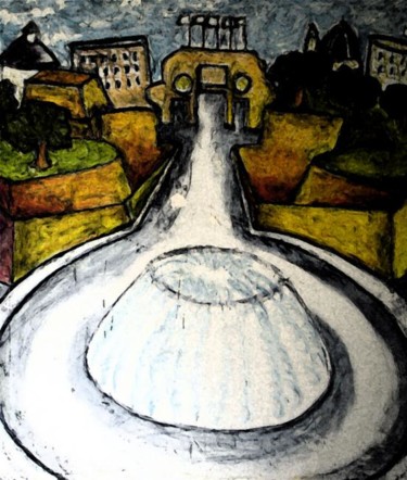 Painting titled "Il - belt abstract" by Mikemonte, Original Artwork