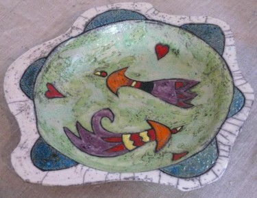 Design titled "coupe oiseau" by Armelle Colombier, Original Artwork, Ceramics