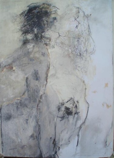 Peinture intitulée "adieux" par Catherine Monmarson, Œuvre d'art originale