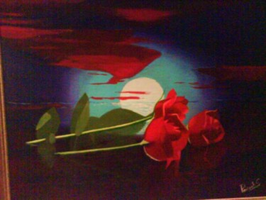 Peinture intitulée "pensé lointaine" par Drindrine, Œuvre d'art originale
