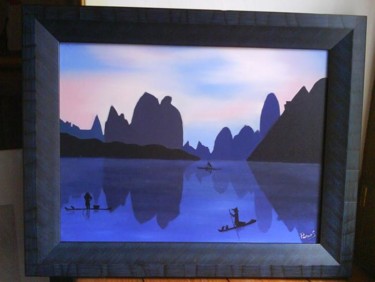 Peinture intitulée "paisible" par Drindrine, Œuvre d'art originale