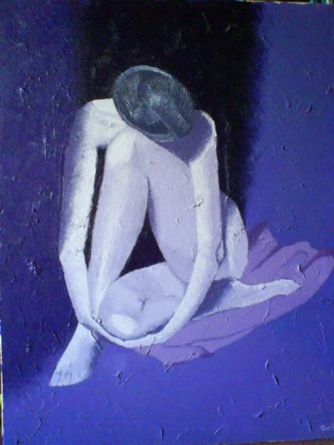 Peinture intitulée "ultraviolet" par Drindrine, Œuvre d'art originale