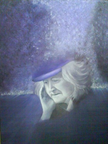 Peinture intitulée "par un chemin" par Drindrine, Œuvre d'art originale