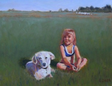 Painting titled "Chrissy's World" by Herscovitch Larry, Original Artwork