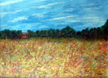 Peinture intitulée "Sérénité (étude)" par Claude Gascon, Œuvre d'art originale, Acrylique