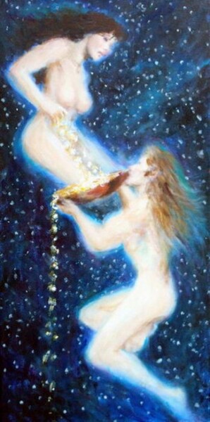 Malerei mit dem Titel "Stardust" von Marcel Lorange, Original-Kunstwerk