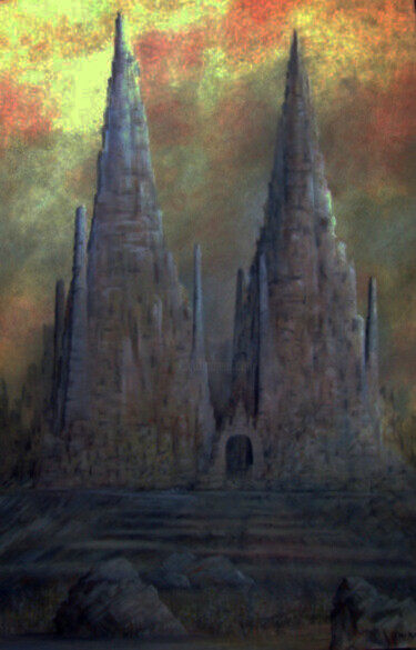 Church Rock NM;Santa Fe,New Mexico Art 绘画 标题为“Church Rock NM;Sant…” 由Alberto Thirion, 原创艺术品, 油