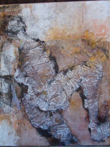 Peinture intitulée "empreinte" par Catherine Monmarson, Œuvre d'art originale