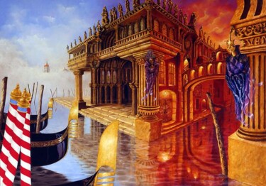 Peinture intitulée "chimères sibyllines" par Jean-Noël Riou, Œuvre d'art originale