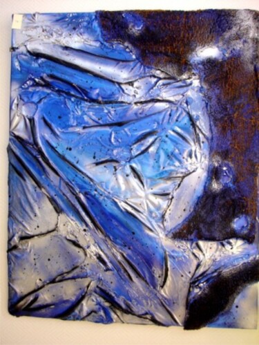 Peinture intitulée "All Blue" par Séverine Joly (Carré comme Orange), Œuvre d'art originale, Acrylique