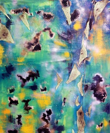 Peinture intitulée "Multi light" par Séverine Joly (Carré comme Orange), Œuvre d'art originale, Huile