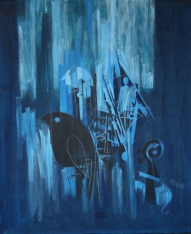 Peinture intitulée "Aimez vous Brahms" par Michel Maréchal, Œuvre d'art originale