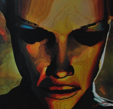 Painting titled "El Rezo" by Cebarre, Original Artwork, Oil