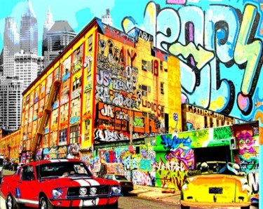 Collages intitulée "Studios" par Alan Berg, Œuvre d'art originale