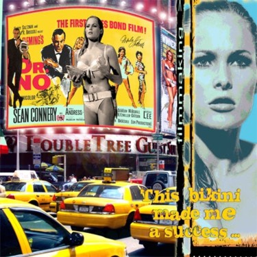 Collages intitulée "My Bikini..." par Alan Berg, Œuvre d'art originale