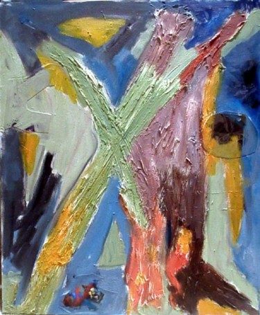 Painting titled "Hugs and Kisses" by Angelo Di Pietrantonio, Original Artwork, Oil