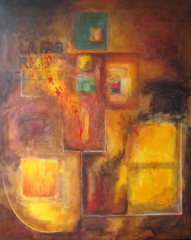 Peinture intitulée "La fabrique de l'êt…" par Marie-Sylvie Riviere, Œuvre d'art originale