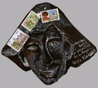 Sculpture intitulée "espoir noir!" par Anne-Frédérique Ferret, Œuvre d'art originale