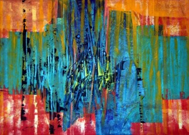 Peinture intitulée "Cité engloutie" par Michel Maréchal, Œuvre d'art originale