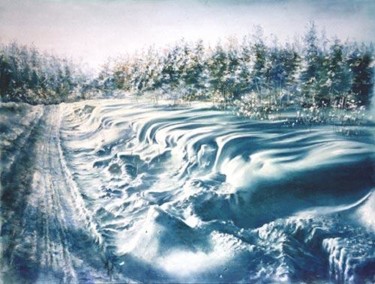 Painting titled "Road to Naterki" by Swiatecki Marek, Original Artwork
