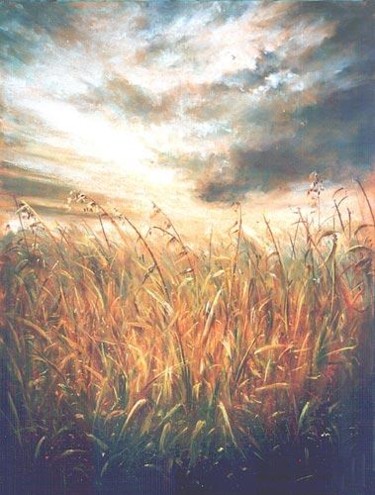 Painting titled "Storm-over-Valley" by Swiatecki Marek, Original Artwork