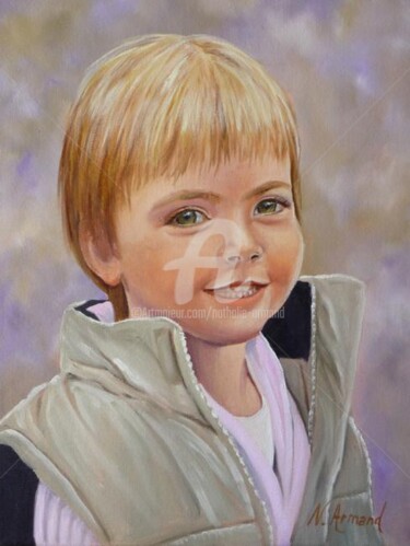 Peinture intitulée "Chloé" par Nathalie Armand, Œuvre d'art originale, Huile