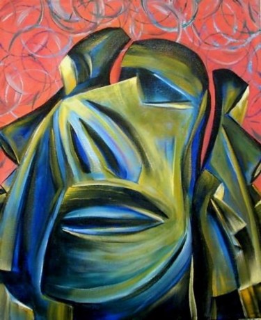 Painting titled "SCHIZOPHRENIC MONOL…" by Geoffrey Cervantes/Axis, Original Artwork, Oil
