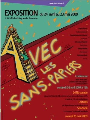 Sculpture intitulée "une expo à Roanne" par Anne-Frédérique Ferret, Œuvre d'art originale