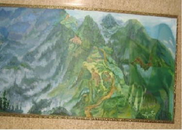 Pintura titulada "El guardián del Par…" por Víctor Martínez Vásquez, Obra de arte original