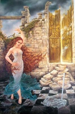Painting titled "salome1.jpg" by Sophie Busson, Original Artwork, Oil
