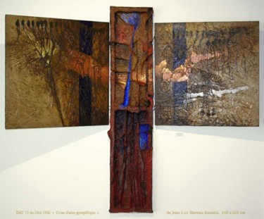 Peinture intitulée "*« Crise d'aise pyr…" par Jean Luc Moreau Romain, Œuvre d'art originale, Huile