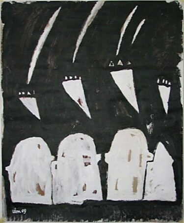 Ζωγραφική με τίτλο "BLB opus 05" από Jean-François Leon, Αυθεντικά έργα τέχνης