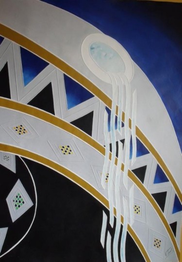 Pintura titulada "AZULADO" por Orlando Torres, Obra de arte original