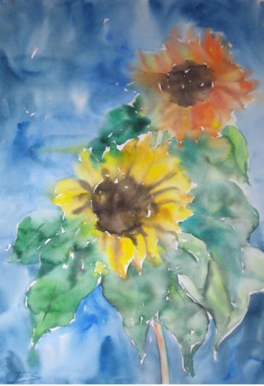 Pintura titulada "FLORECER" por Orlando Torres, Obra de arte original