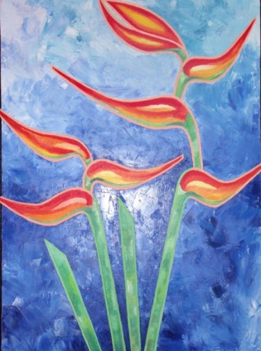 Pintura titulada "PETALOS" por Orlando Torres, Obra de arte original