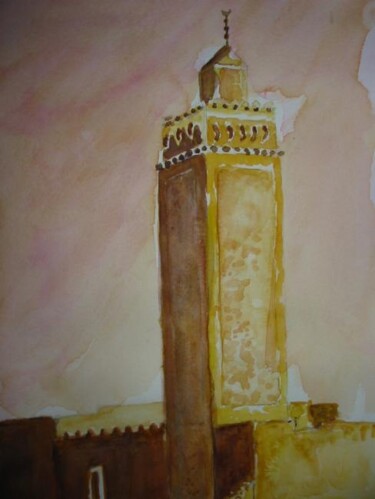 Peinture intitulée "Le minaret." par Philippe Allier, Œuvre d'art originale