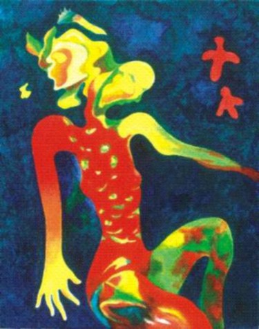 Painting titled "Mystique Melody" by Lk, Original Artwork, Oil