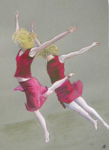 Dessin intitulée "La danse." par Philippe Allier, Œuvre d'art originale
