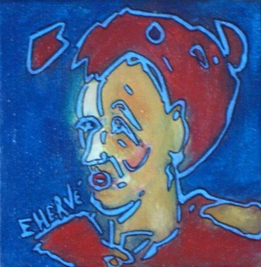 Peinture intitulée "Germaine" par Evelyne Hervé, Œuvre d'art originale