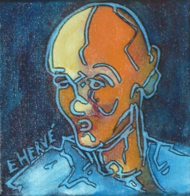 Peinture intitulée "Gabriel" par Evelyne Hervé, Œuvre d'art originale