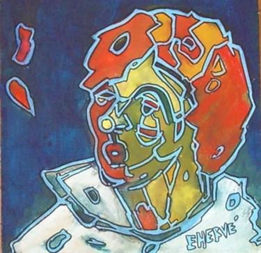 Peinture intitulée "Gaëlle" par Evelyne Hervé, Œuvre d'art originale, Huile