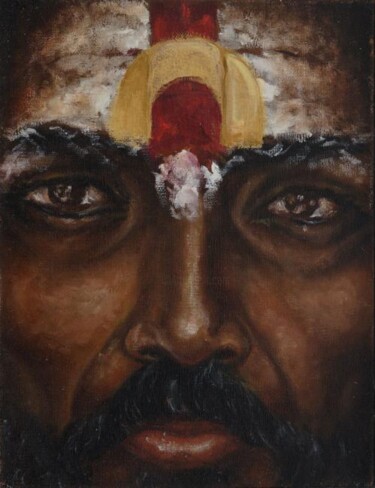 Peinture intitulée "HOLYMAN" par Joe Johnson, Œuvre d'art originale, Huile