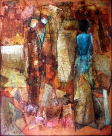 Peinture intitulée "Intimité" par Catherine Ausseur, Œuvre d'art originale