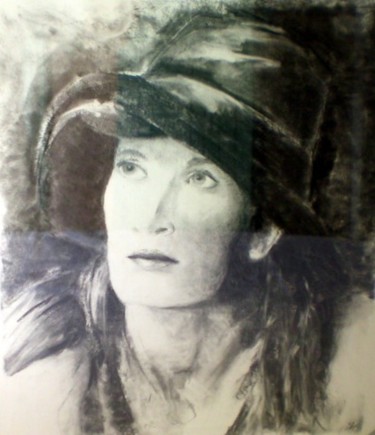 Peinture intitulée "Claire" par Catherine Ausseur, Œuvre d'art originale